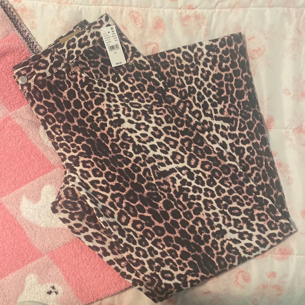 PacSun Leopard Casey low rise baggy jeans